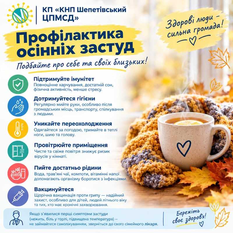 Профілактика осінніх застуд